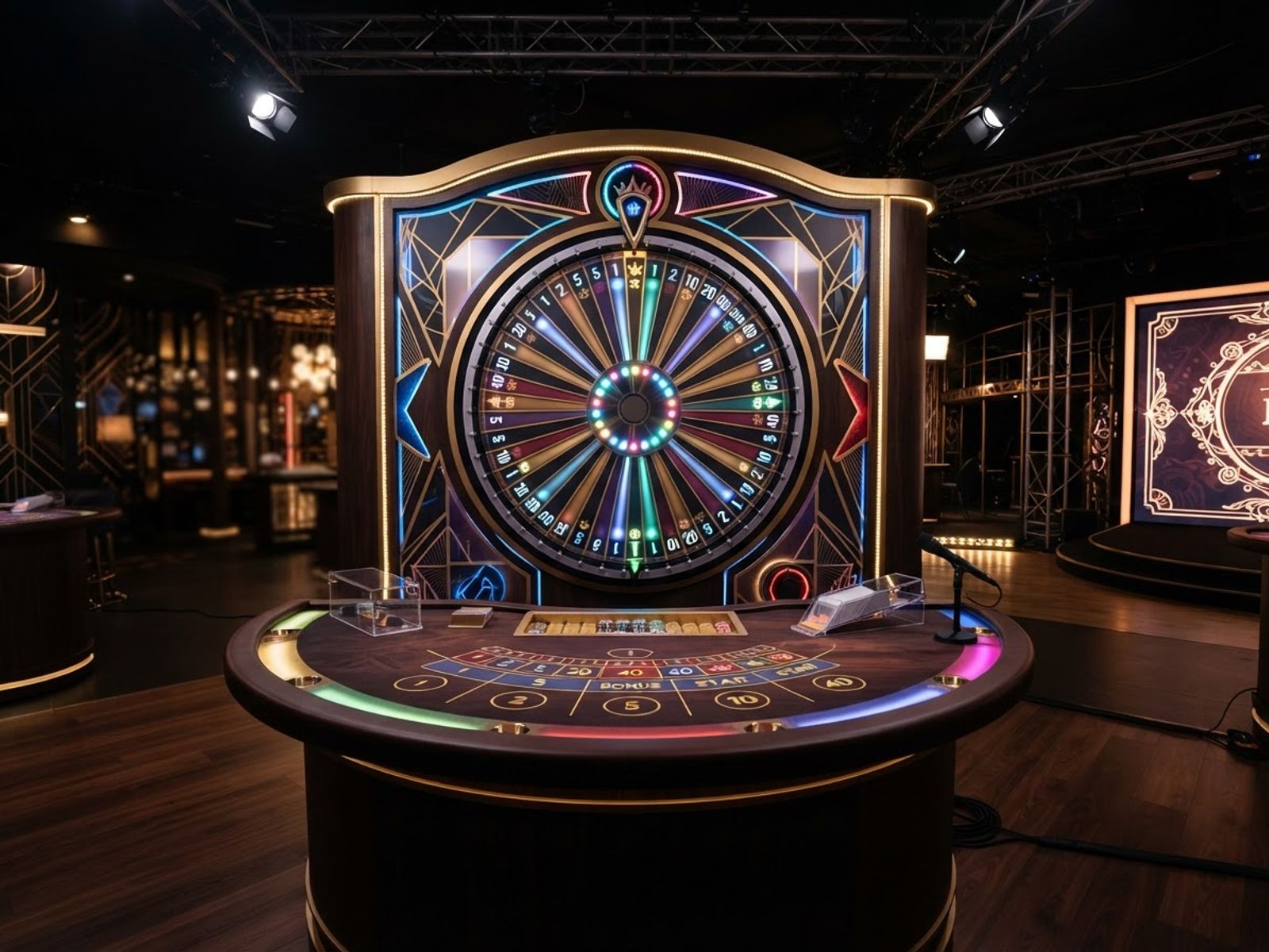 Jeu de casino live avec animateur
