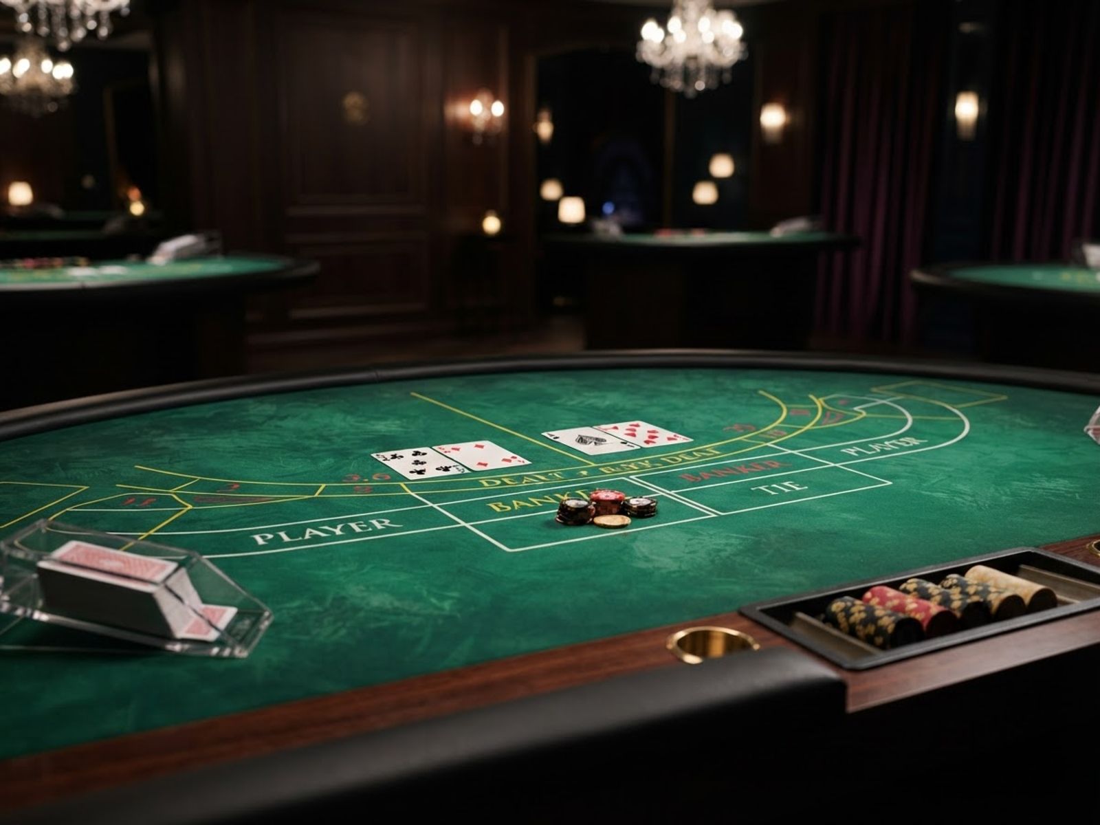 Table de baccarat live casino